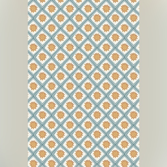 Anthropologie Annika Reed Studios Solstice Sun Solar Wallpaper NWT